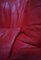 Butaca grande de cuero rojo de Calia Italia, años 90, Imagen 4