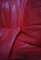 Large Red Leather Armchair by Calia Italia, 1990s 4