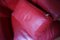 Large Red Leather Armchair by Calia Italia, 1990s 7