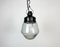 Industrial Frosted Glass Bakelite Pendant, 1970s, Image 2