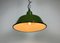 Industrial Green Enamel Factory Lamp from Zaos, 1960s, Image 10