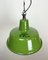 Industrial Green Enamel Factory Lamp from Zaos, 1960s 6