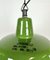 Industrial Green Enamel Factory Lamp from Zaos, 1960s 3