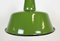 Lampe d'Usine Industrielle en Émail Vert de Zaos, 1960s 5