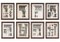 Robert Adam, British Neoclassical Antique Prints, London, 1770s, Framed, Set of 8, Image 1