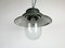 Green Enamel and Cast Iron Industrial Pendant Light, 1960s 10