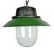 Green Enamel and Cast Iron Industrial Pendant Light, 1960s, Image 1