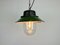 Green Enamel and Cast Iron Industrial Pendant Light, 1960s, Image 15