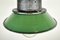 Green Enamel and Cast Iron Industrial Pendant Light, 1960s 4