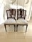 Edwardian Mahogany Inlaid Dining Chairs, 1900s, Set of 4 1