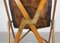 Tripolina Folding Chair in Wood and Leather by Vittoriano Viganò, Italy, 1930s, Image 7