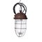 Industrial Brown Cage Hanging Lamp 1