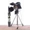 Large Industrial Film Studio Adjustable Spotlight Floor Lamp, Image 2