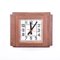 Vintage Square Wooden Wall Clock, 1970s 1