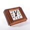 Vintage Square Wooden Wall Clock, 1970s 7