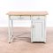 Vintage Light Blue Wooden Desk 1