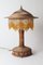 Art Nouveau Arts & Crafts Table Lamp in Wicker, 1920s 1