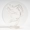 White Glass Pressed Molded Faune Stamp by René Lalique, 1931 2