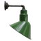 Vintage American Industrial Green Enamel Wall Light from Abolite USA, Image 1