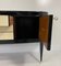 Art Deco Italian Parchment and Black Lacquer Sideboard, 1950s 9