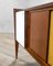 Credenza con struttura in legno con cassetti, anta e ante scorrevoli nello stile di Gio Ponti, anni '50, Immagine 3