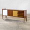 Wood-Framed Sideboard with Drawers, Door and Sliding Doors in the Style of Gio Ponti, 1950s 1