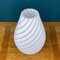White Swirl Murano Glass Vase, Italy, 1980s 2