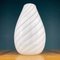 White Swirl Murano Glass Vase, Italy, 1980s 5