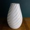 White Swirl Murano Glass Vase, Italy, 1980s 10