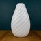 White Swirl Murano Glass Vase, Italy, 1980s 1