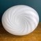 White Swirl Murano Glass Vase, Italy, 1980s 11