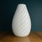 White Swirl Murano Glass Vase, Italy, 1980s 12
