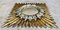 Mid-Century Gold and Silver Sun Mirror, 1960s, Image 7