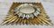 Mid-Century Gold and Silver Sun Mirror, 1960s 5
