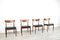 Esszimmerstühle aus Teak & Anilinleder von Ib Kofod Larsen für G-Plan, 1960er, 4er Set 8
