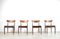 Sedie da pranzo in teak e pelle anilina di Ib Kofod Larsen per G-Plan, anni '60, set di 4, Immagine 1