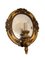 Italian Gold Gilded Wooden Mirror Sconce, 1950s 1