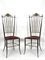 Vintage Brass Dining Chairs from Chiavari, Italy, 1950s, Set of 2, Image 1