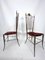 Vintage Esszimmerstühle aus Messing von Chiavari, Italien, 1950er, 2er Set 2