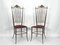 Vintage Brass Dining Chairs from Chiavari, Italy, 1950s, Set of 2, Image 10