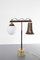 Vintage Italian Brass and Marble Table Lamp, 1950s 1