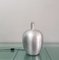 Lámpara de mesa de aluminio cepillado y tela italiana, años 70, Imagen 11