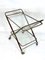 Mid-Century Brass & Wood Bar Cart by Cesare Lacca, Italy, 1950s 9