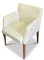 German Cream Leather & Wood D20 Armchairs from Hülsta, Stadtlohn, 1970s, Set of 2 3