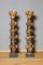 Baroque Colored Columns in Wood, South Germany, 1750, Set of 2 1