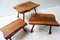 Tables Gigognes Wabi Sabi Brutalistes en Tronc d'Arbre, Pays-Bas, 1960s, Set de 3 5