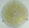 Large Vintage Ice Glass Bubble and Brass Ceiling Lamp from Hillebrand Lighting, 1960s, Image 2