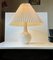 Mid-Century Danish Ceramic White Egg-Shell Glazed Table Lamp by C. Clausen, 1960s 2