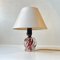 Lámpara de mesa de cristal de Murano pequeña con burbujas de aire, años 50, Imagen 1