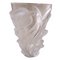 Vintage Crystal Vase with Bird Decorations in High Relief by Rene Lalique, 1990s 1